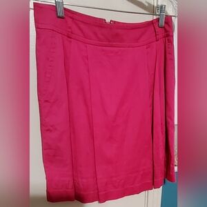White House Black Market Vibrant Pink A-Line Skirt, Size 4. In GUC!